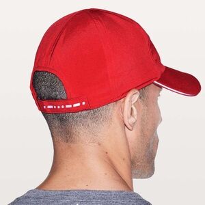 lululemon Men’s Lightspeed Run Hat Red OS reflective adjustable strap